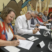 Aboriginal Enhancement agreement signing in 2019