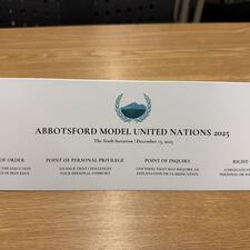 Abby MUN Name Plate